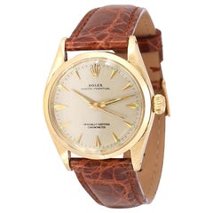 Vintage Rolex Oyster Perpetual 6548 Unisex Watch in 14 Karat White Gold/Yellow Gold