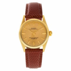 Rolex Oyster Perpetual 6551 14 Karat Gold Dial Auto Watch 'Certified Authentic'