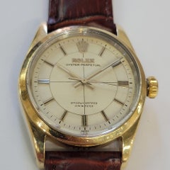 Rolex Oyster Perpetual 6564 34mm Mens Gold-Capped Vintage Automatic 1950s RA789