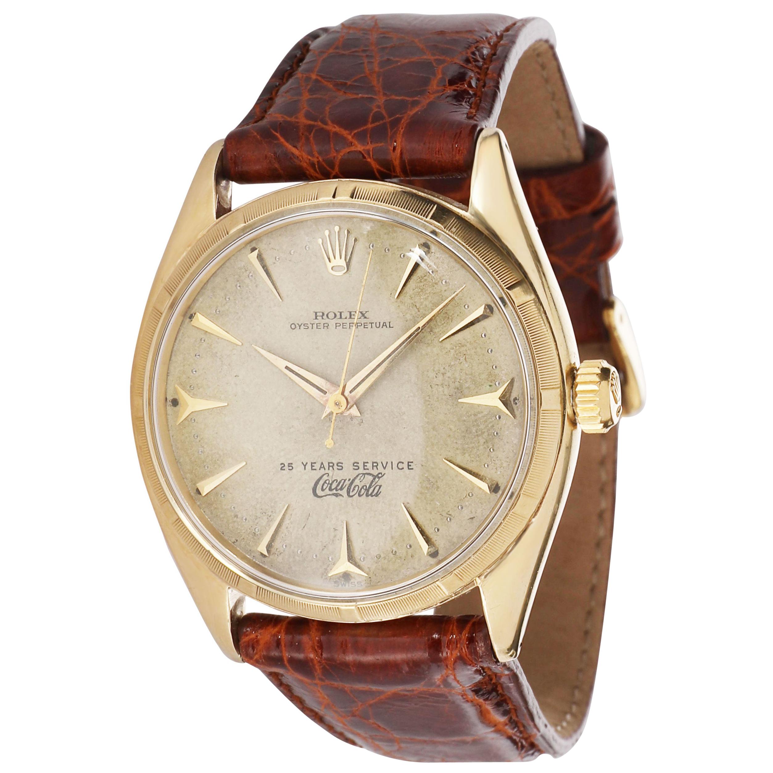 Rolex Oyster Perpetual 6565 Men's Watch in 14 Karat Yellow Gold