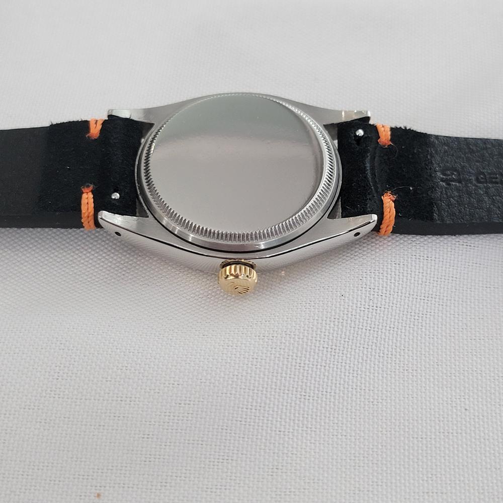 Rolex Oyster Perpetual 6581 34mm Mens 14k SS Rare 1960s Vintage Automatic RA665B en vente 6