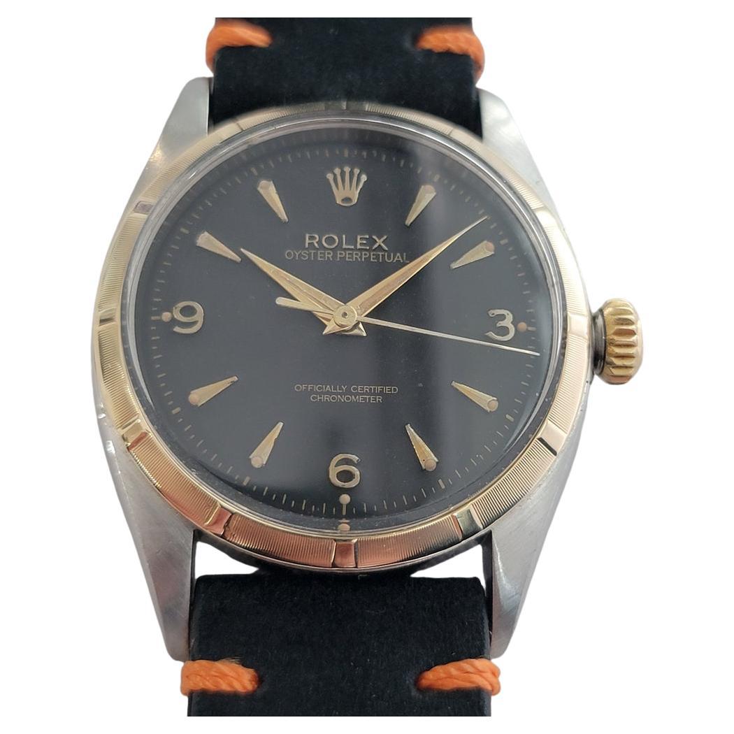 Rolex Oyster Perpetual 6581 34mm Herren 14k SS Rare 1960s Vintage Automatic RA665B