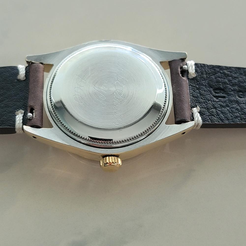 Rolex Oyster Perpetual 6634 34mm con cappuccio d'oro Uomo 1950 automatico CAP673 in vendita 7