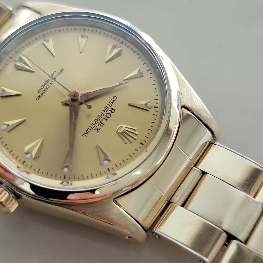 Rolex Oyster Perpetual 6634 34mm Gold Capped Menss 1950s Automatic RA673 en venta 1