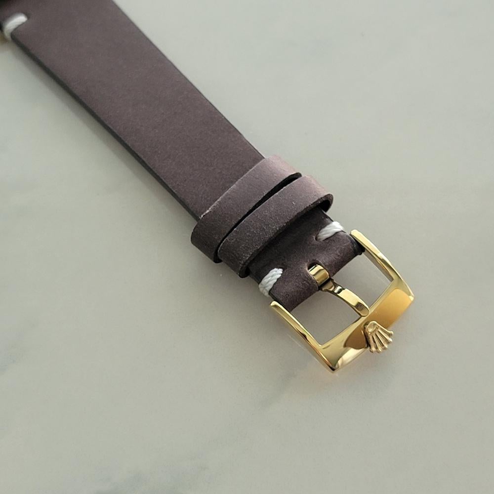 Rolex Oyster Perpetual 6634 34mm con cappuccio d'oro Uomo 1950 automatico CAP673 in vendita 5