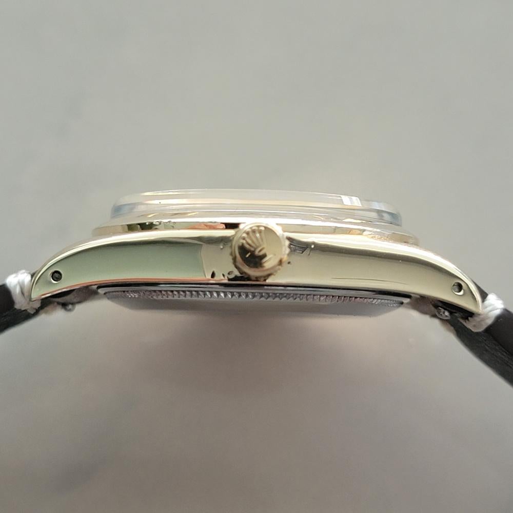 Rolex Oyster Perpetual 6634 34mm con cappuccio d'oro Uomo 1950 automatico CAP673 in vendita 6