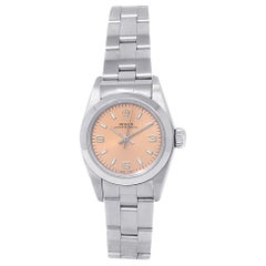 Retro Rolex Oyster Perpetual 67180, Salmon Dial, Certified and Warranty
