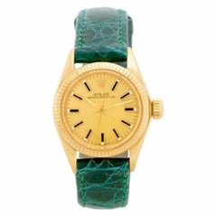 Rolex Oyster Perpetual 6719 18 Karat Gold Dial Auto Watch