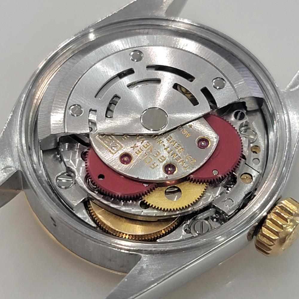 Rolex Oyster Perpetual 67193 18k 25mm Gold SS Lady Automatic 1980s Luxury RA457 For Sale 7