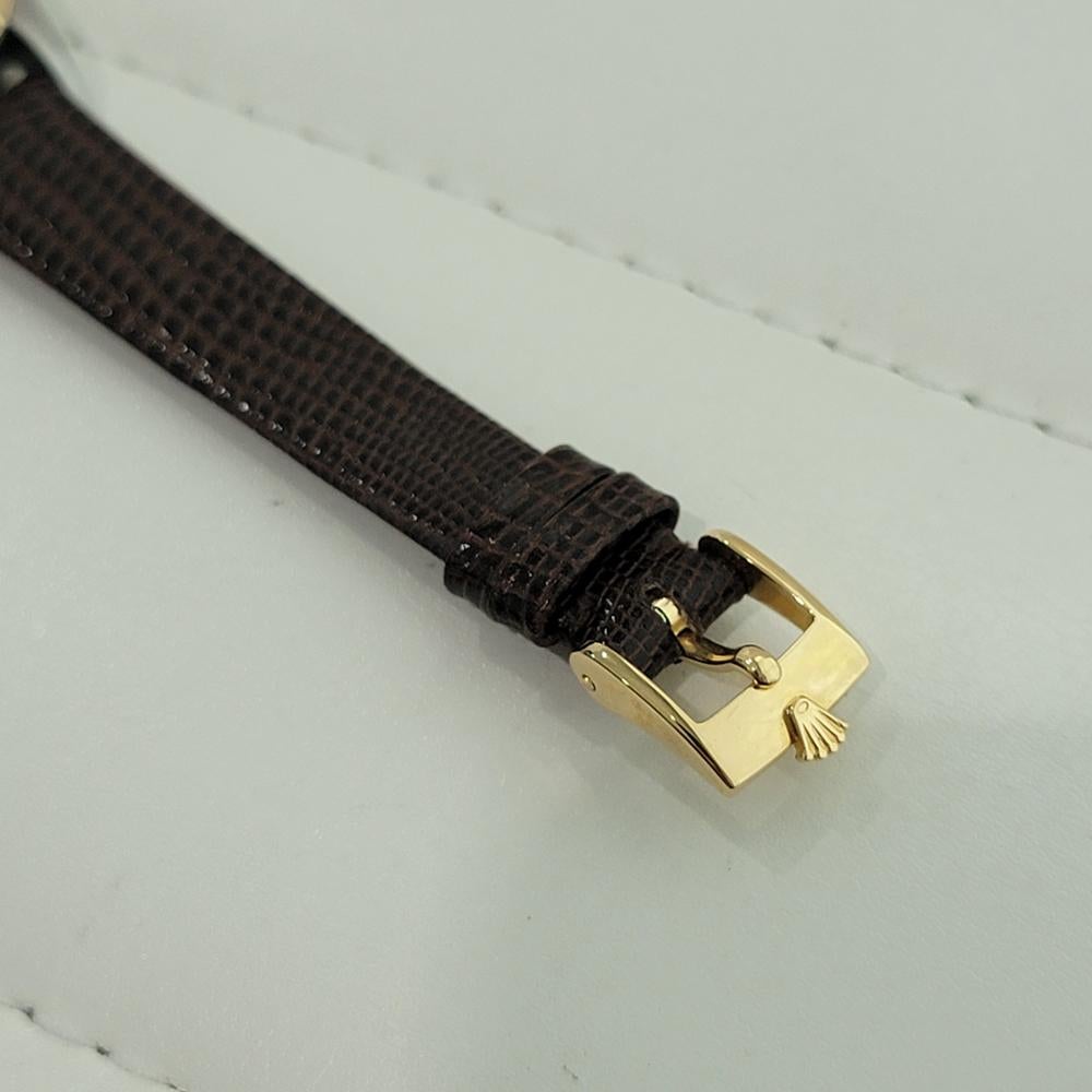 Rolex Oyster Perpetual 67193 18k 25mm Gold SS Lady Automatic 1980s Luxury RA457 For Sale 4