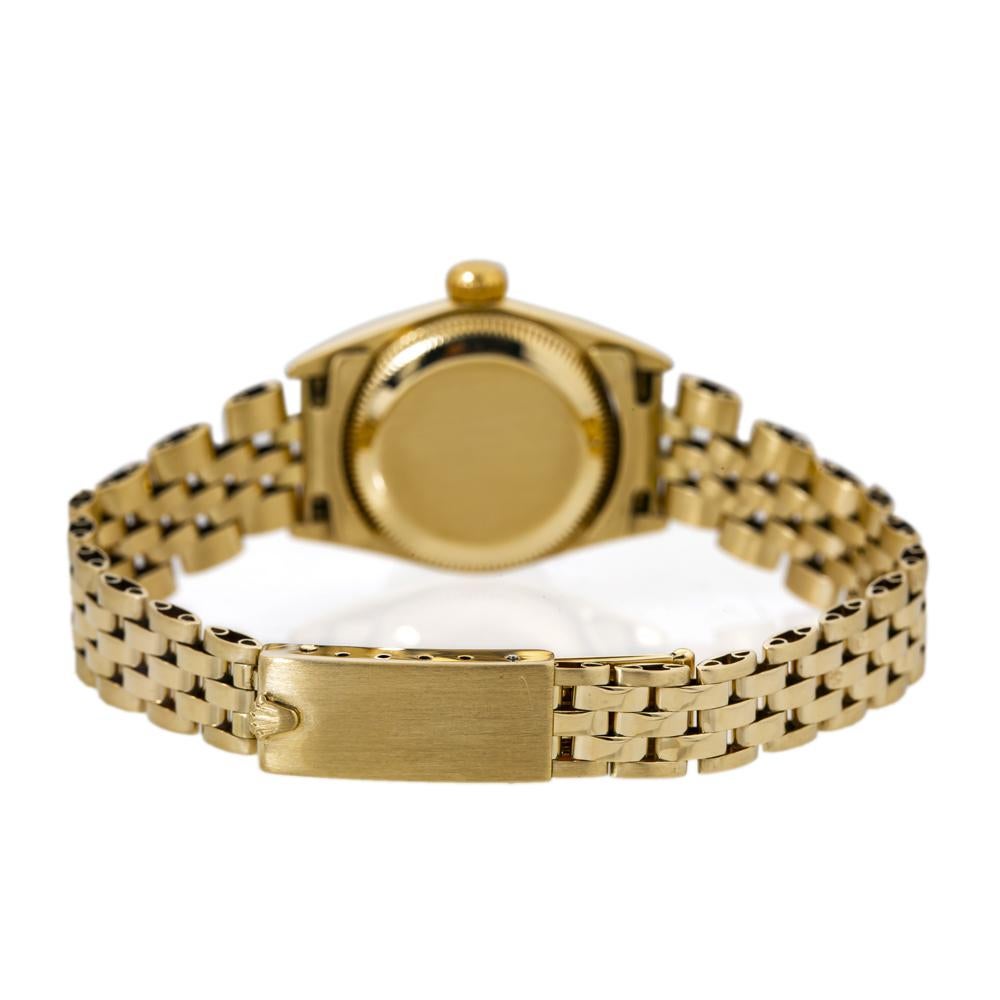 Rolex Oyster Perpetual 67197 18kt Gelbgold Jubiläums-Damenuhr für Damen oder Herren