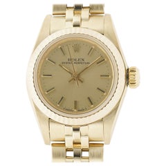 Rolex Oyster Perpetual 67197, Champagne Dial, Certified and Warranty