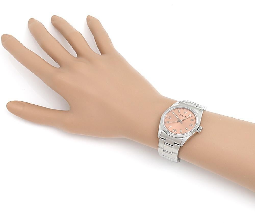 Rolex Oyster Perpetual 67480 Unisex Watch - Pink 369, White Bar, U Series 1