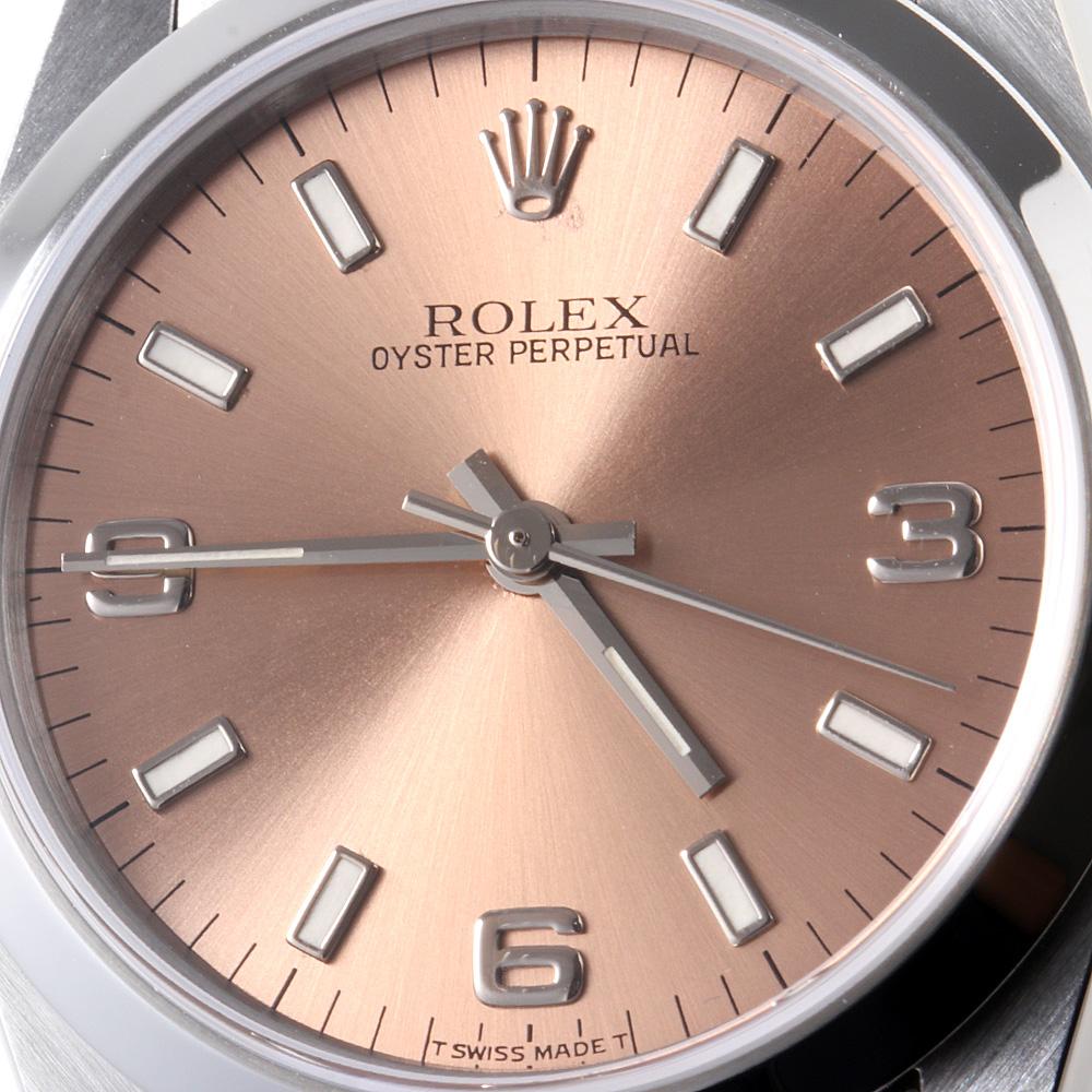 Rolex Oyster Perpetual 67480 Unisex Watch - Pink 369, White Bar, U Series 2