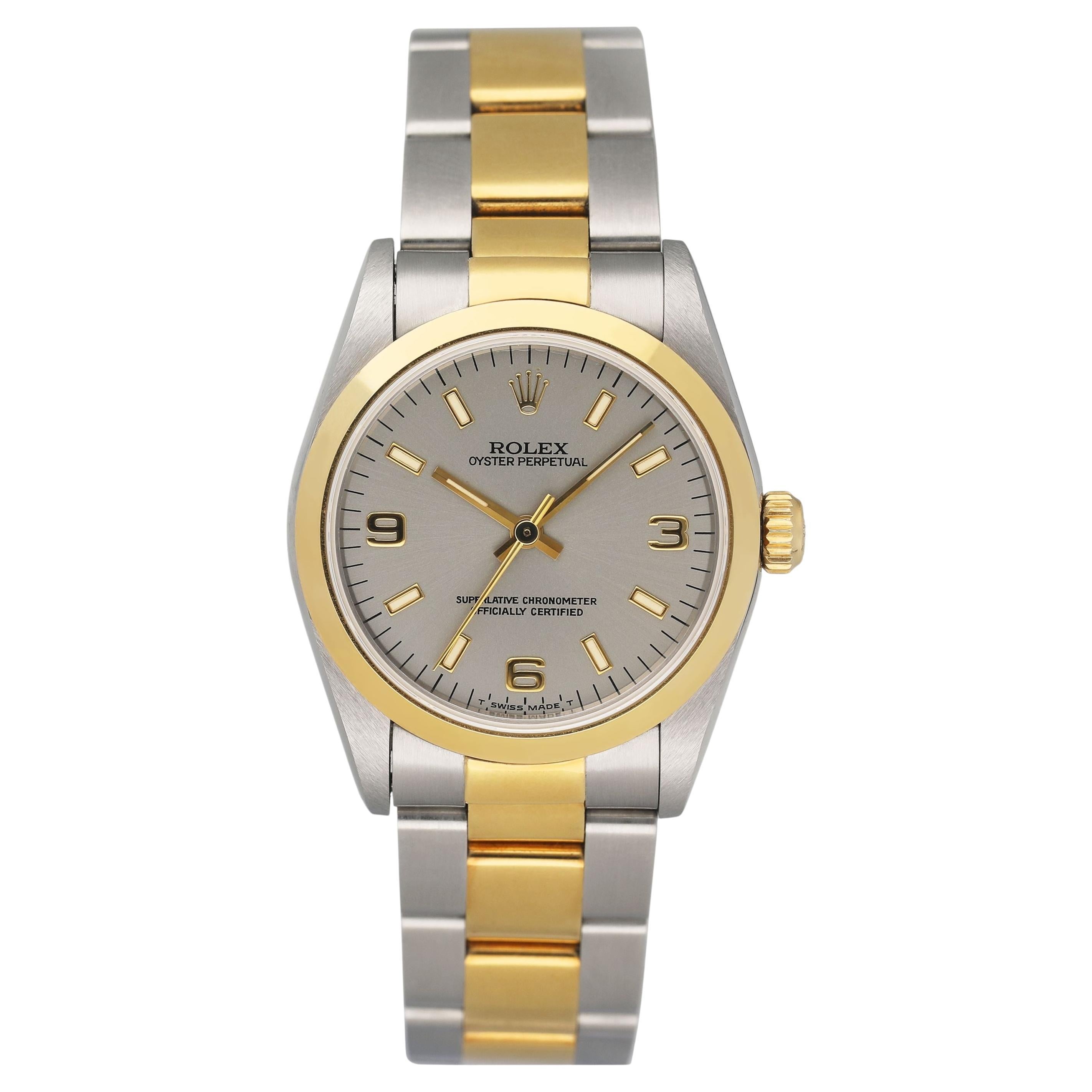 Rolex Oyster Perpetual 67483 Grey Dial Ladies Watch For Sale