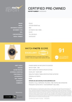 Rolex Oyster Perpetual 6802, 3744, Certified and Warranty