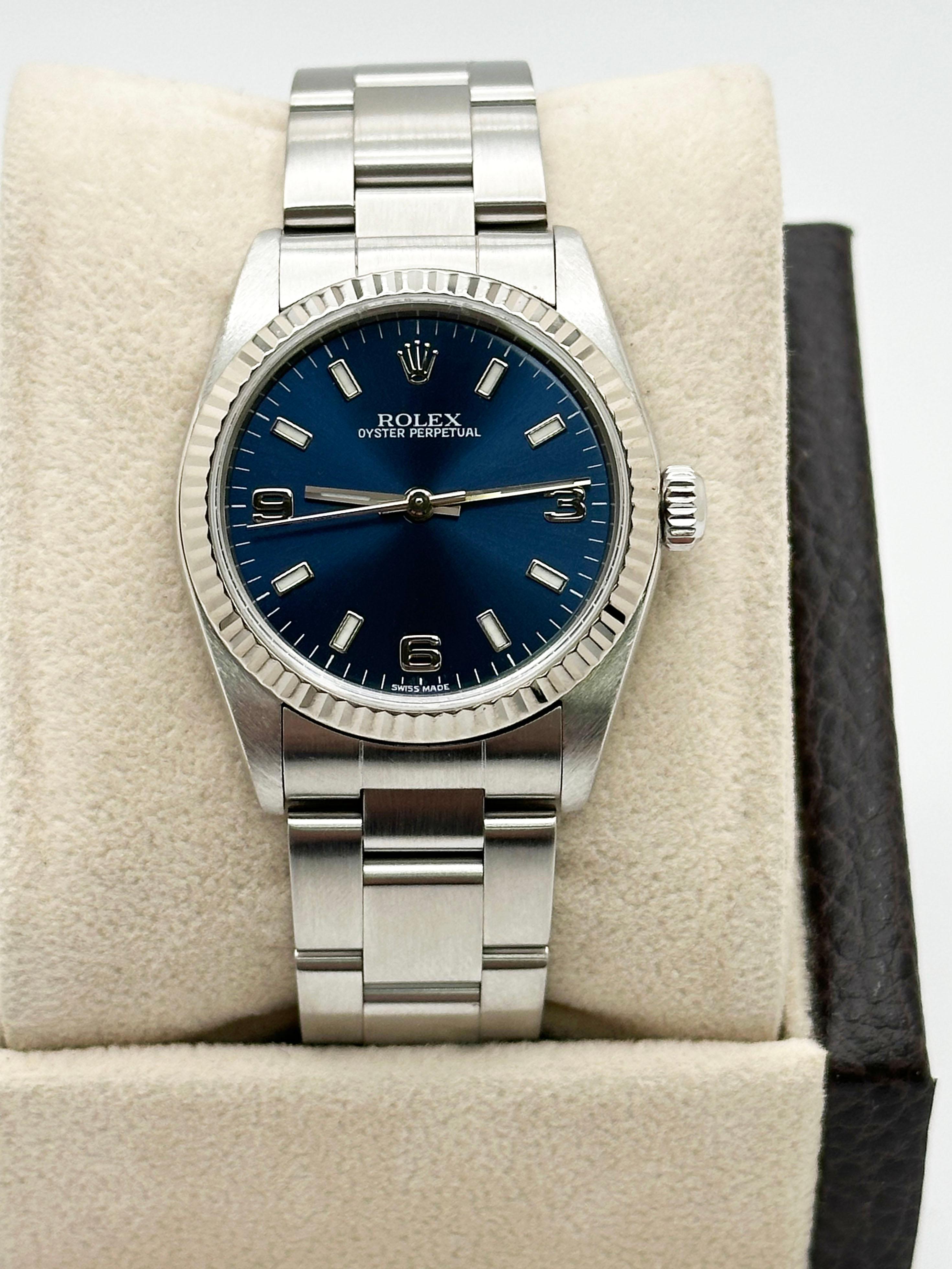 rolex blaues zifferblatt gold