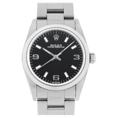 Rolex Oyster Perpetual 77080 Black Dial, White Bar, A-Series Unisex Watch