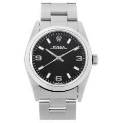 Vintage Rolex Oyster Perpetual 77080 Boys (Unisex) Black 369 White Bar Y-Series Watch