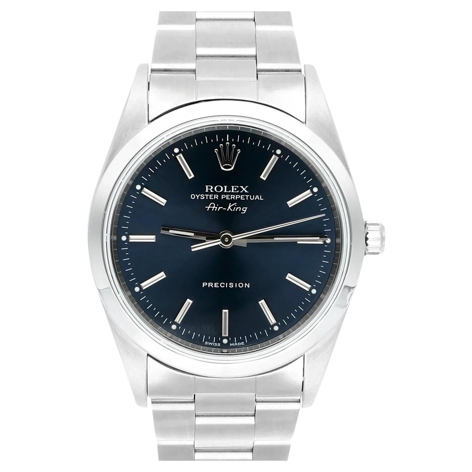 Rolex Oyster Perpetual AirKing 34mm Salmon Stainless Steel Oyster
