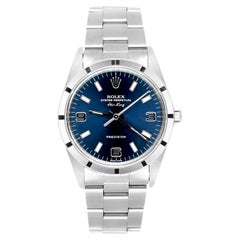 Rolex Oyster Perpetual Air-King 34mm Blue Stainless Steel Oyster Watch 14010