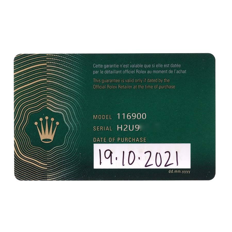 Rolex Oyster Perpetual Air King Grüne Stahl-Herrenuhr 116900 Box Card im Angebot 8