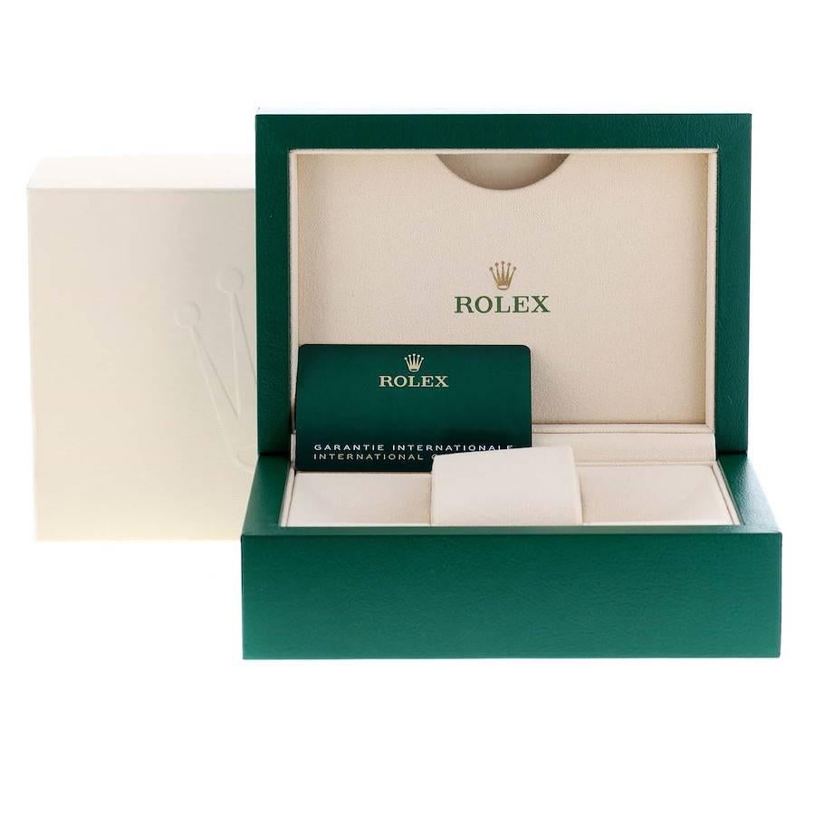 Rolex Oyster Perpetual Air King Grüne Stahl-Herrenuhr 116900 Box Card im Angebot 9