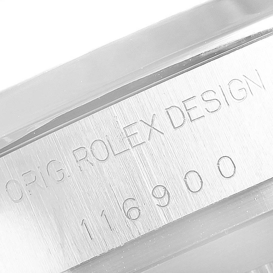 Rolex Oyster Perpetual Air King Grüne Stahl-Herrenuhr 116900 Box Card im Angebot 4