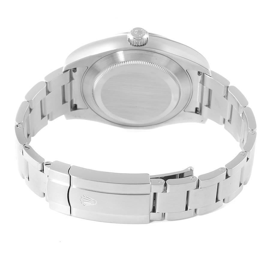 Rolex Oyster Perpetual Air King Grüne Stahl-Herrenuhr 116900 Box Card im Angebot 6