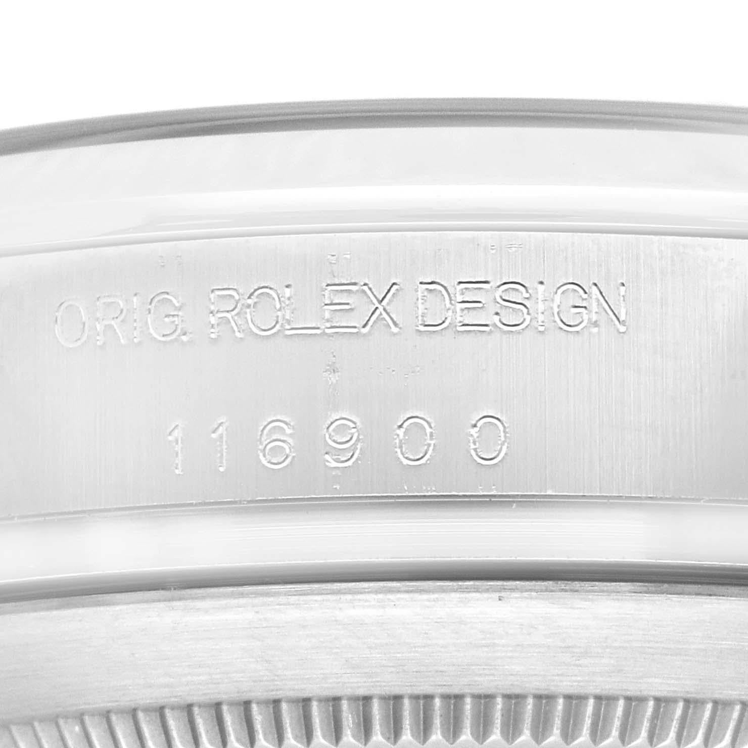 Montre Rolex Oyster Perpetual Air King vert acier à main pour hommes 116900 Boîte Card 5
