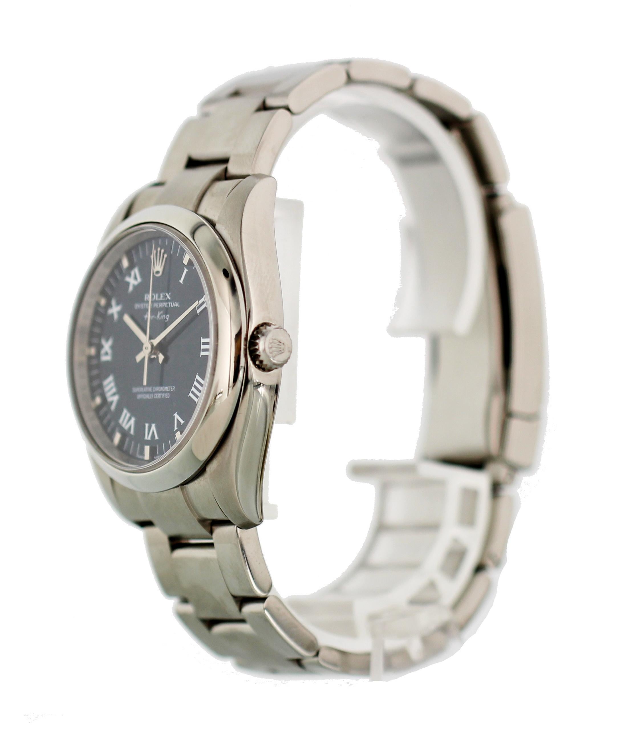 Rolex Oyster Perpetual Air-King Precision 114200 In Excellent Condition For Sale In New York, NY