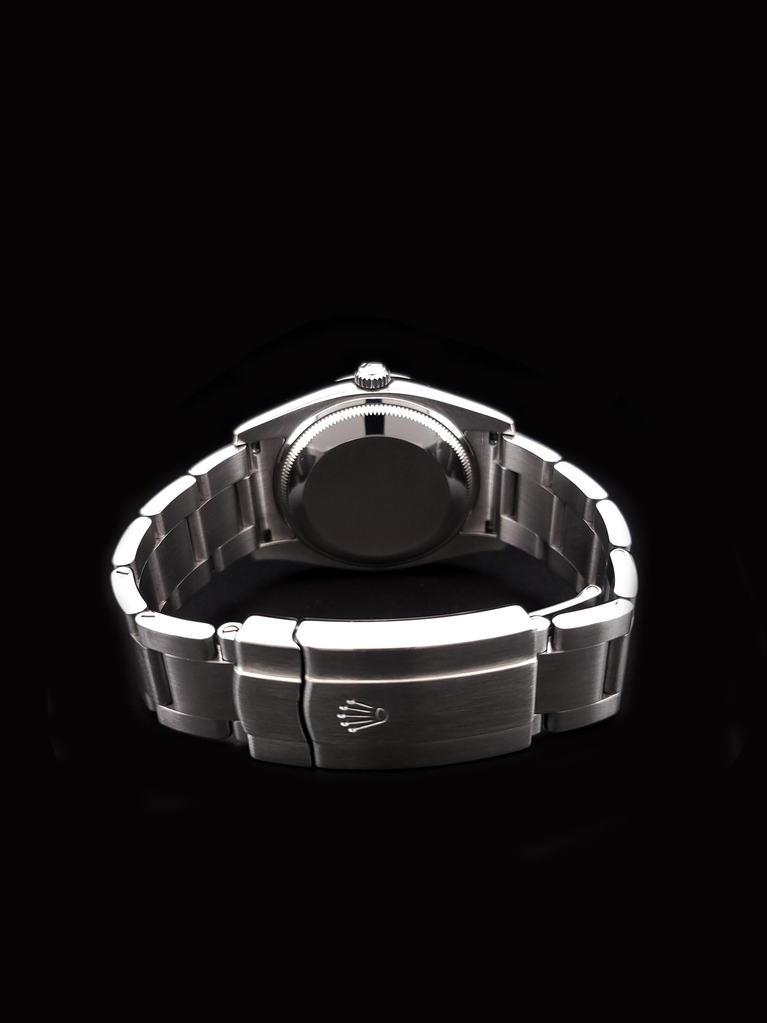 Rolex Oyster Perpetual Air King Acero inoxidable 34 mm 114200 en Excelente estado para la venta en New York, NY