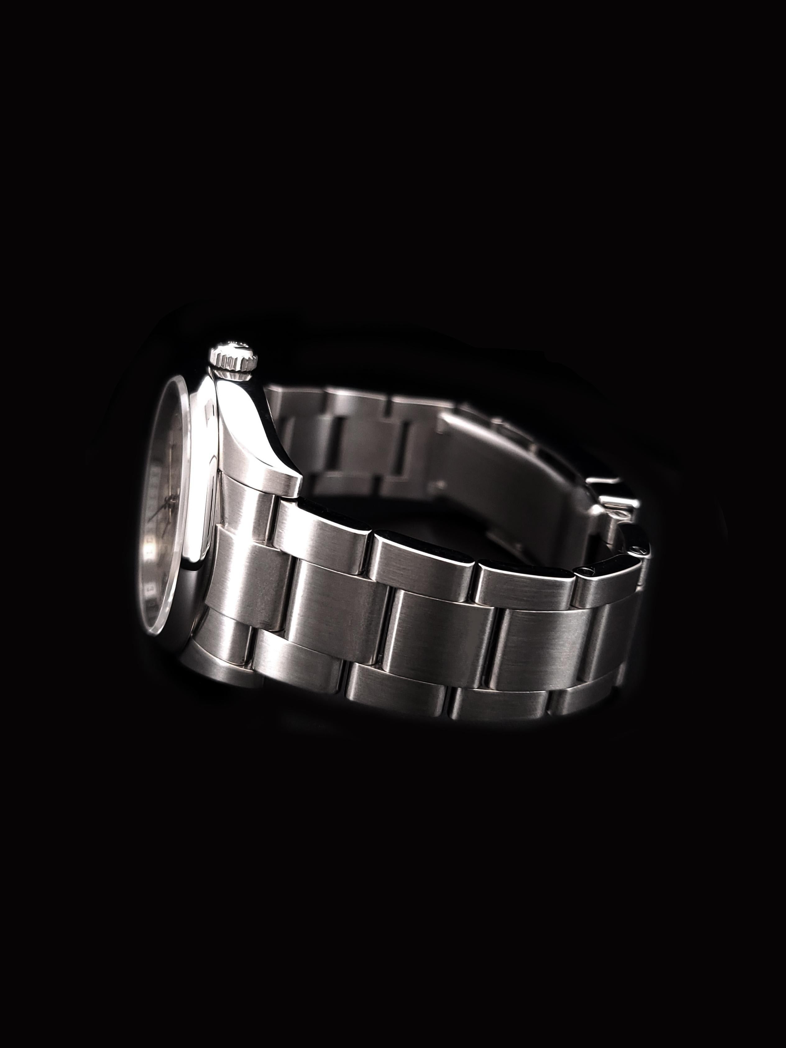 Femenino o masculino Rolex Oyster Perpetual Air King Acero inoxidable 34 mm 114200 en venta