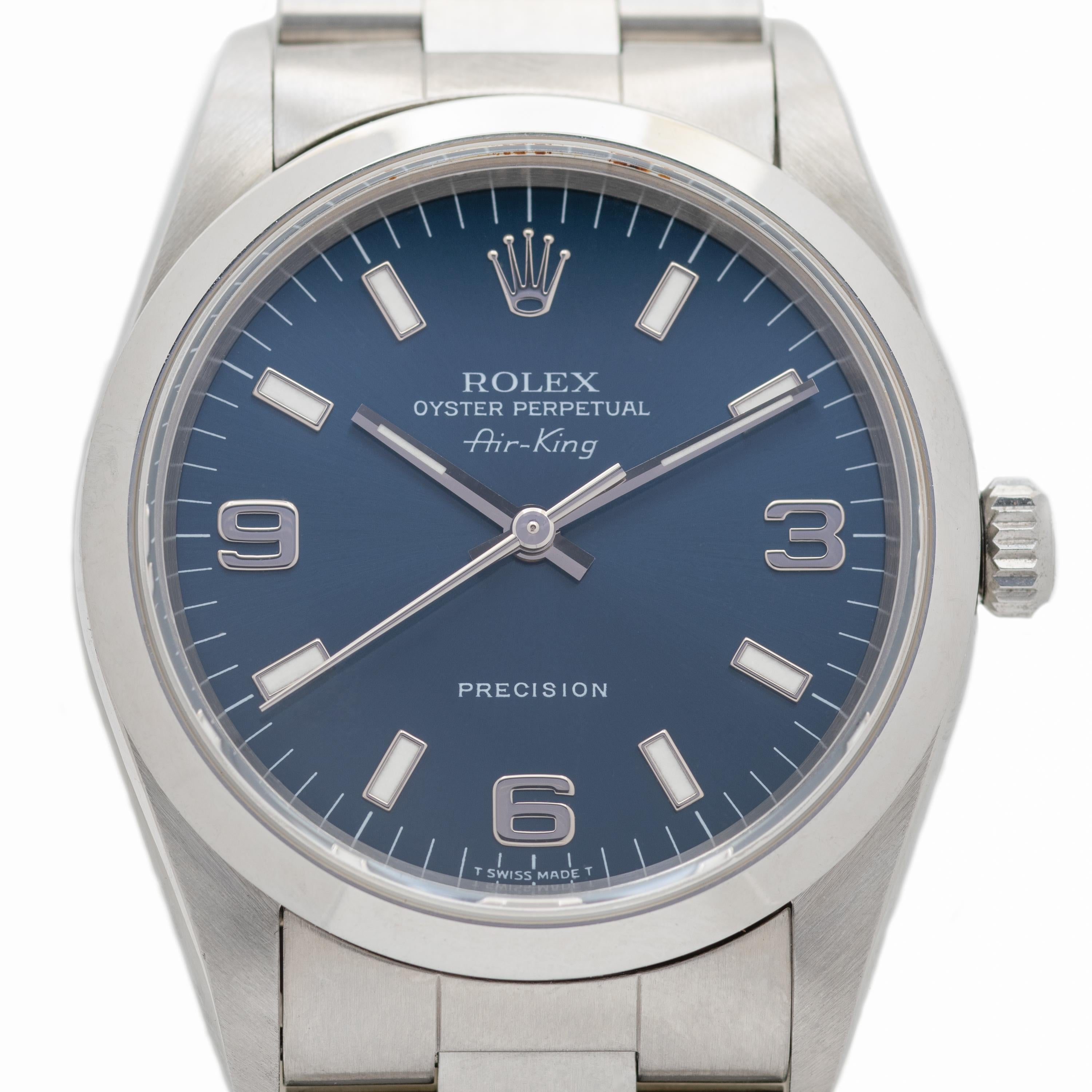 Rolex Oyster Perpetual AirKing Watch Model 14000 In Excellent Condition In New York, NY