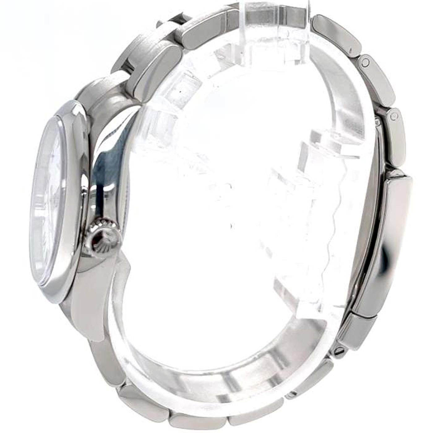 Rolex Oyster Perpetual Automatik Weißes römisches Zifferblatt Damenuhr 177200 2