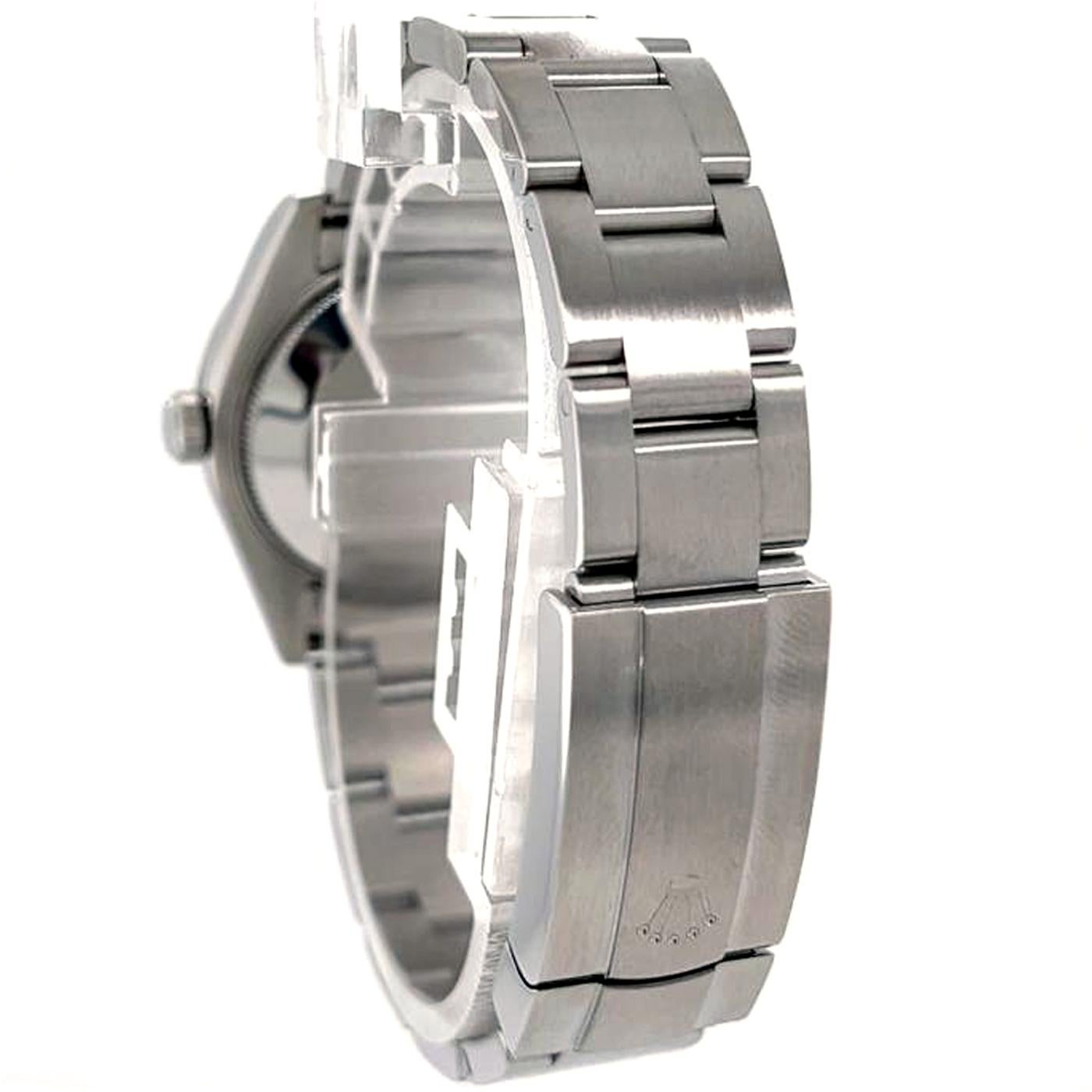 Rolex Oyster Perpetual Automatik Weißes römisches Zifferblatt Damenuhr 177200 4