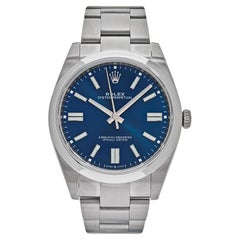 Rolex Oyster Perpetual Blue Dial 41mm 124300 Watch 