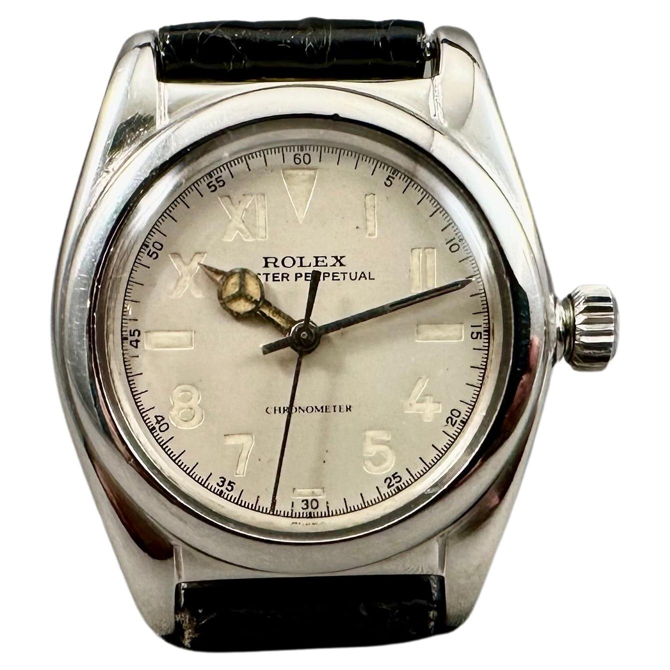Rolex Oyster Perpetual Bubbleback Chronometer California Dial For Sale