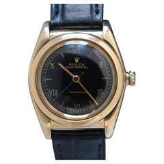 Rolex Oyster Perpetual Bubbleback "Ovetto" Ref. 3131, automatico, oro 14 carati, 1958.