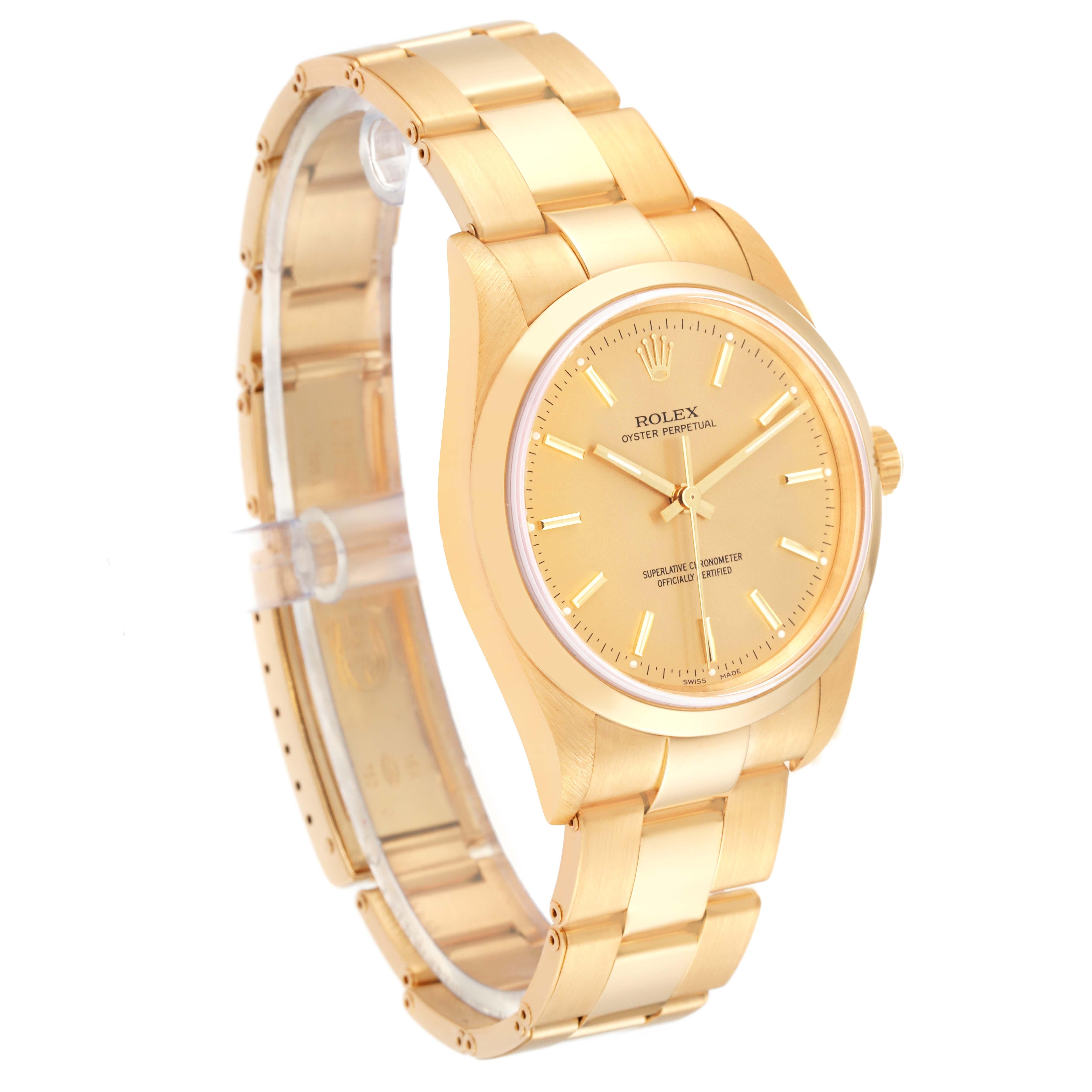 rolex oyster perpetual champagne