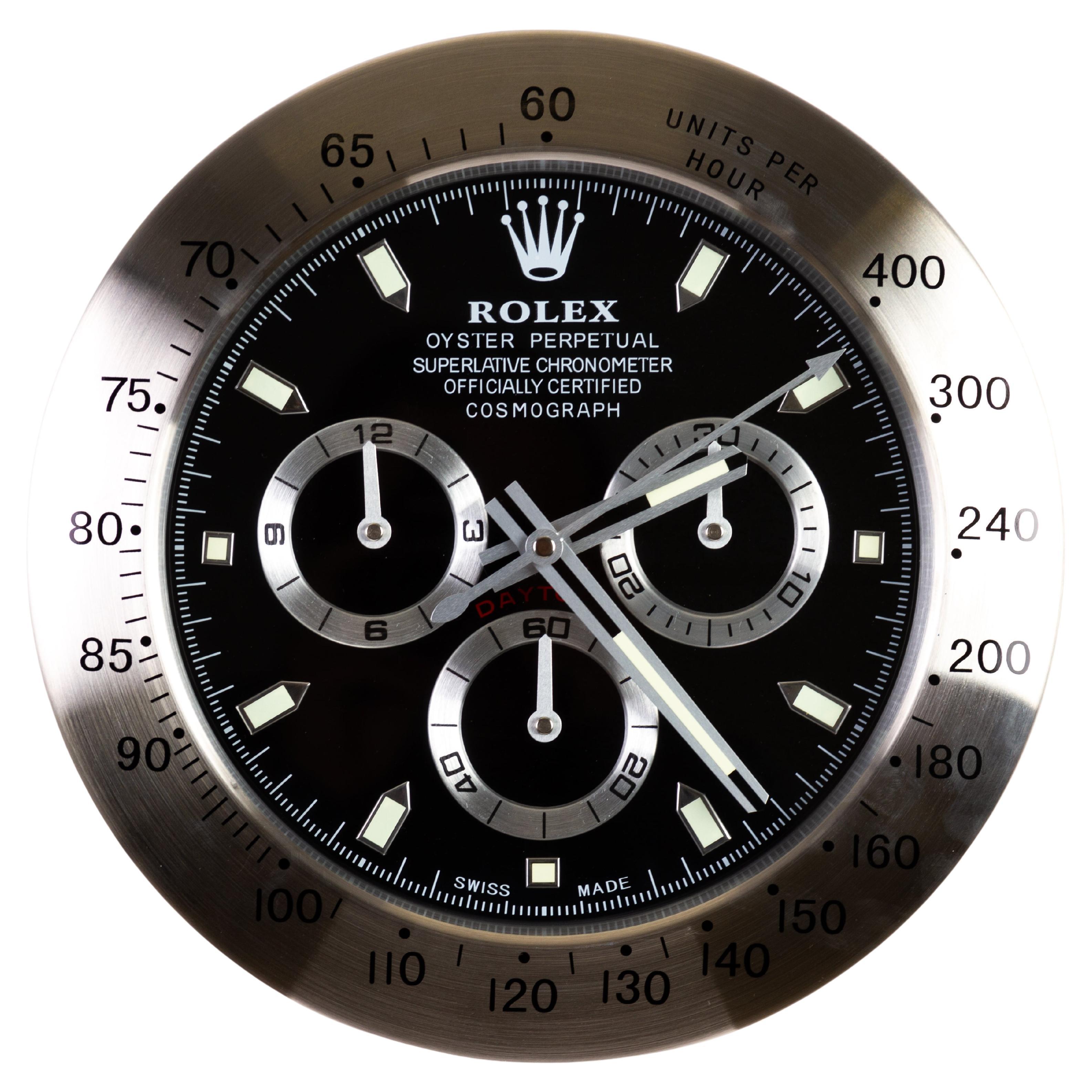 ROLEX Oyster Perpetual Chrono Dealer's Wall Clock at 1stDibs | rolex clock  for wall, rolex submariner wall clock