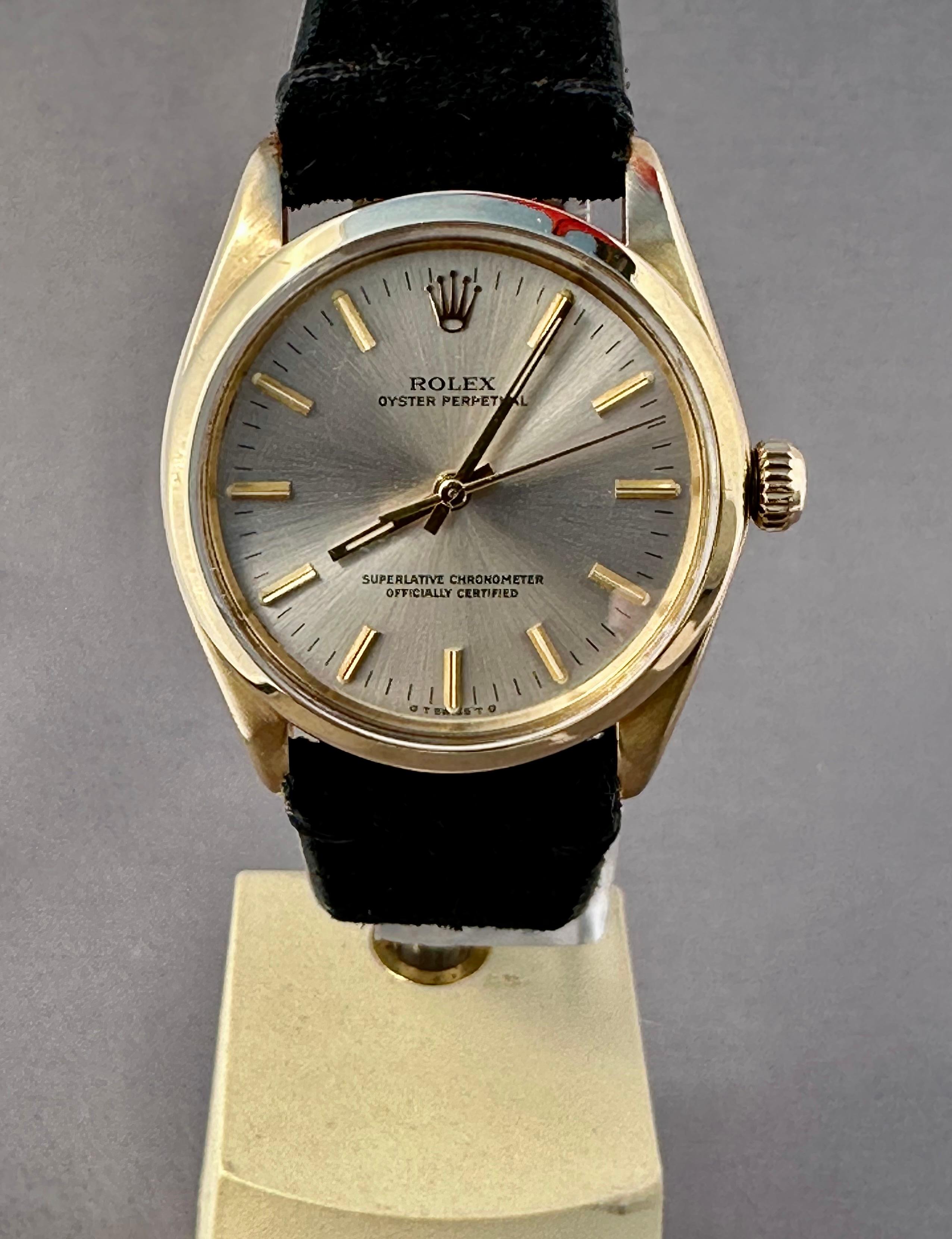 Rolex Oyster Perpetual Chronometer 14K Yellow Gold Ref. # 1002 1974 
