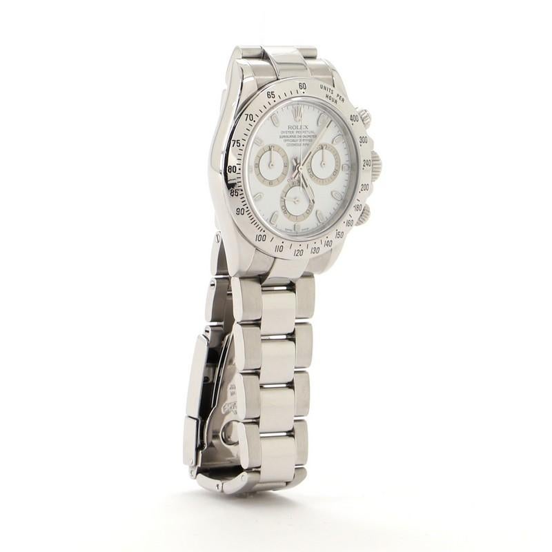 Rolex Oyster Perpetual Cosmograph Daytona Automatic Watch Stainless Steel 40 In Good Condition In New York, NY
