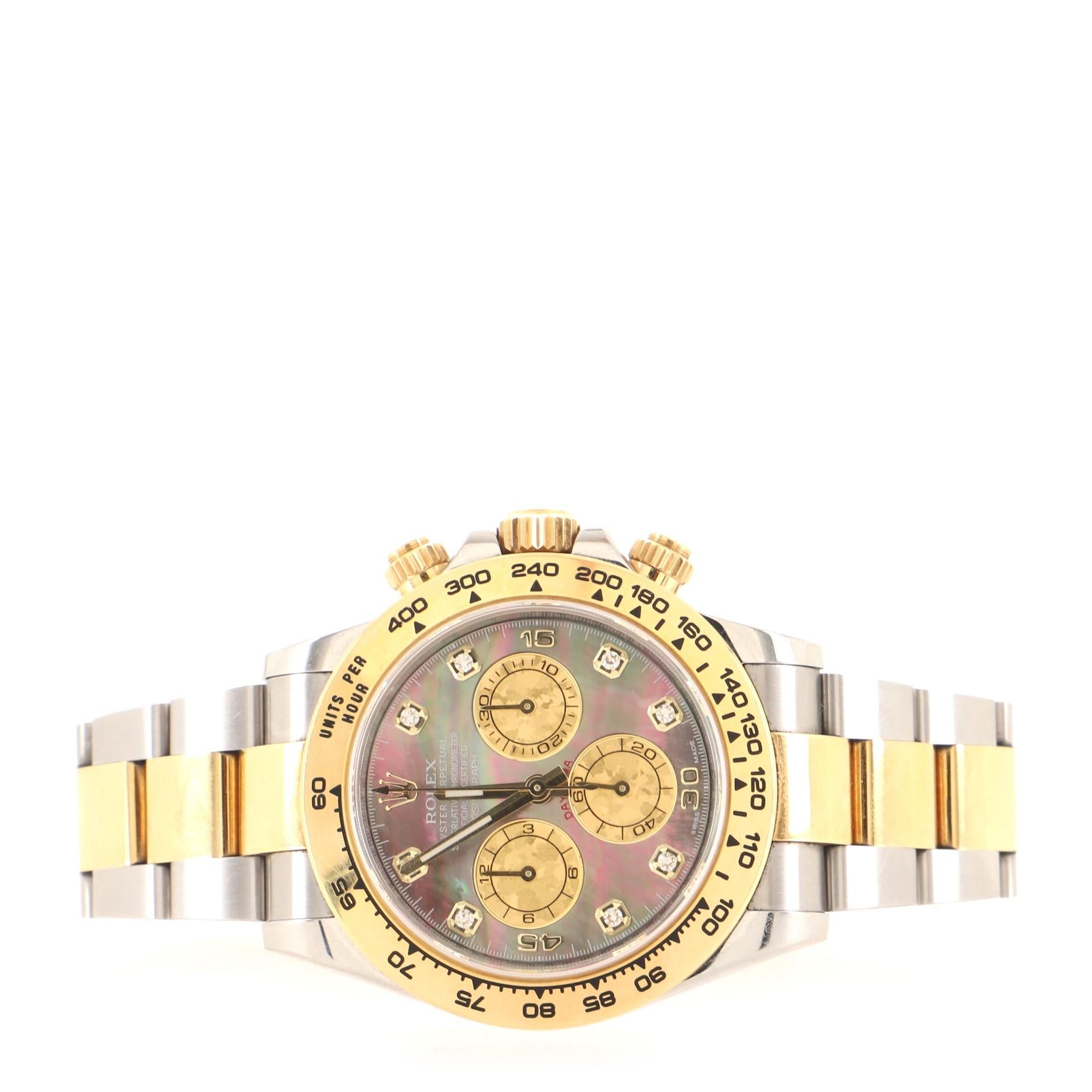 Rolex Oyster Perpetual Cosmograph Daytona Automatic Watch Stainless Steel In Good Condition In New York, NY