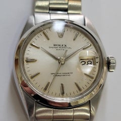 Rolex Oyster Perpetual Date 1500 34mm 1960s Mens Automatic All Original RA766