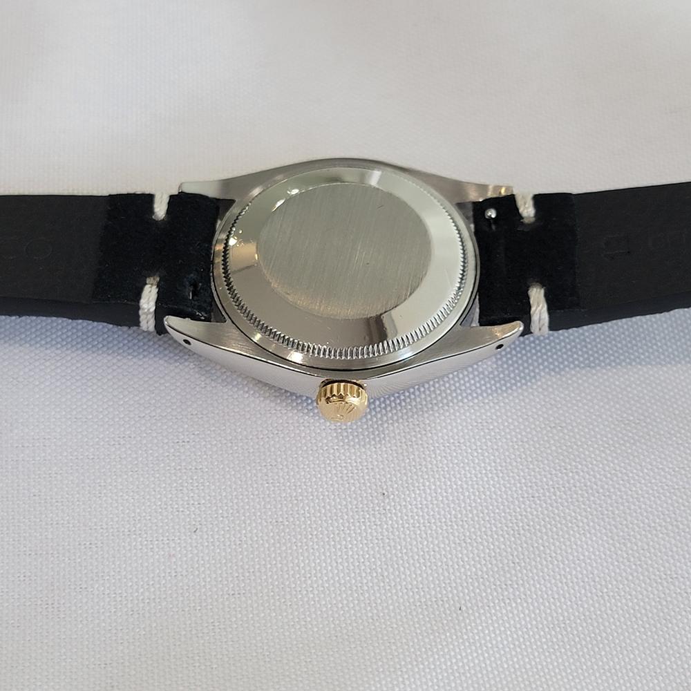 Rolex Oyster Perpetual Date 1500 35mm 14k Gold SS Herren 1970s Automatik RA624B im Angebot 7