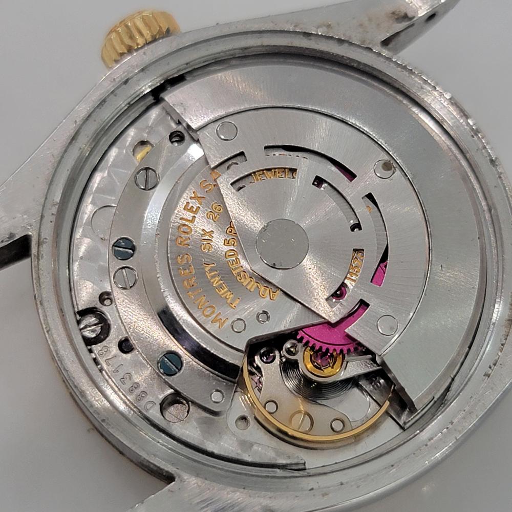 Rolex Oyster Perpetual Date 1500 35mm 14k Gold SS Herren 1970s Automatik RA624B im Angebot 8