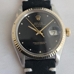 Rolex Oyster Perpetual Date 1500 35mm 14k Gold SS Mens 1970s Automatic RA624B