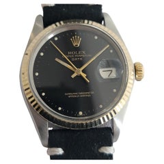 Rolex Oyster Perpetual Date 1500 35mm 14k Gold SS Mens 1970s Automatic RA624B