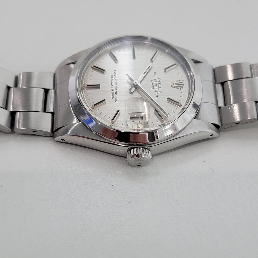 Rolex Oyster Perpetual Date 1500 35mm Mens Automatic 1970s All Original RA601 en vente 1
